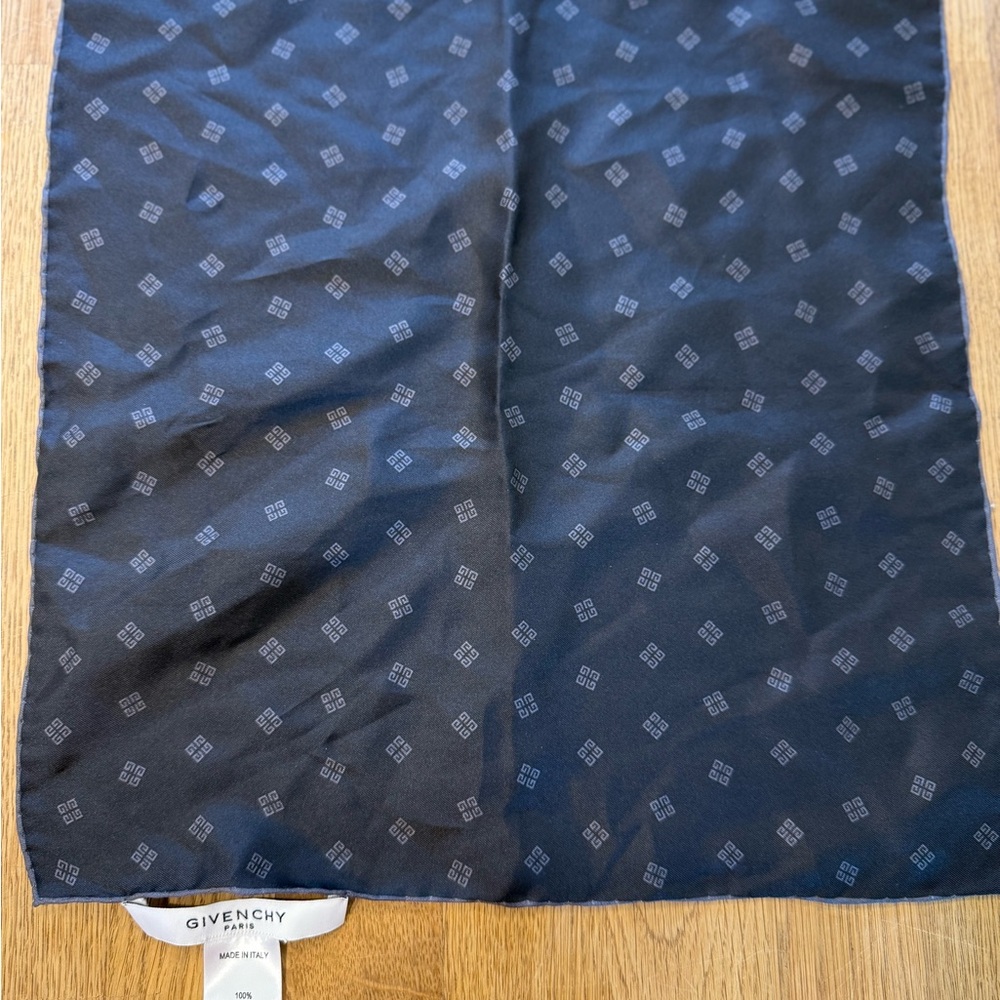 Givenchy Dark Blue Silk handkerchief